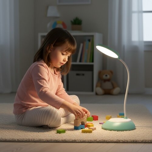  LED prigu&amp;scaron;iva punjiva stona lampa VISUA LED/5W/5V 3000-5000K tirkizna Slike