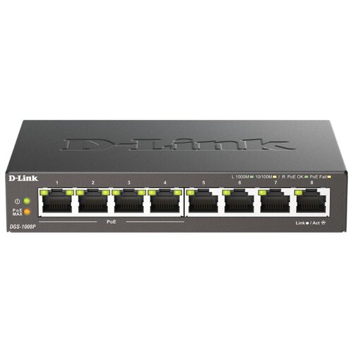Switch 8 portni 10/100/1000 D-LINK, DGS-1008P/E,4 port POE Cijene