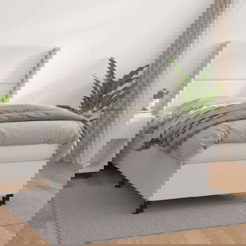  Box spring postelja z vzmetnico bela 80x200 cm umetno usnje, (20896017) Cene
