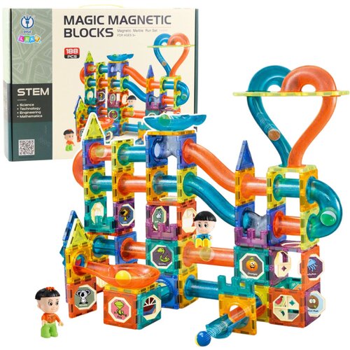  Magnetni blokovi sa toboganima Magic - 188 elemenata Cene
