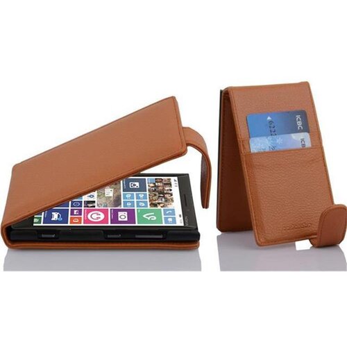 Cadorabo Ohi&scaron;je, združljivo z Nokia Lumia 929 / 930 v sedlo rjave barve - Za&scaron;čitni ovitek v obliki flipa iz teksturiranega umetnega usnja, (20563868) Cene
