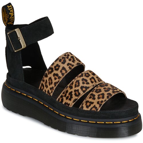 Dr. Martens Clarissa II Quad Sandal Mini Leopard Crna Slike