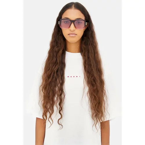 Marni Sončna očala Zamalek Faded Burgundy ženska, roza barva, EYMRN00054.004.LCS