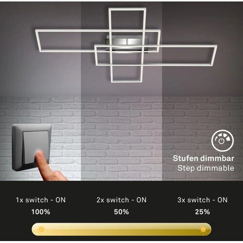 BRILONER led prigu&amp;scaron;iva nadgradni luster frame LED/50W/230V Slike