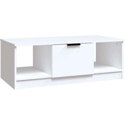  Stolić za kavu bijeli 102 x 50 x 36 cm od konstruiranog drva Slike