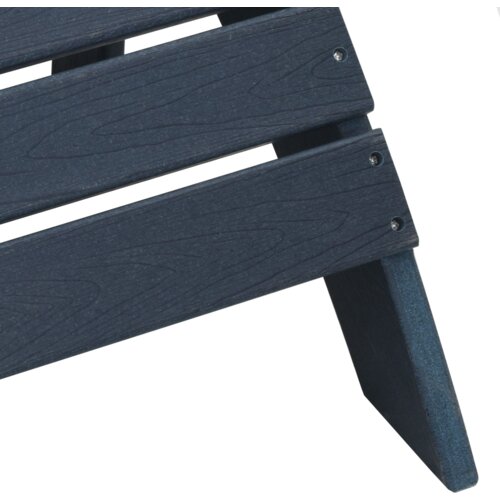 VidaXL Adirondack stolice s podnožjem 2 kom Navy Blue HDPE Slike