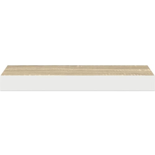  Plutajuće zidne police 2 kom hrast i bijele 40x23x3,8 cm MDF Slike
