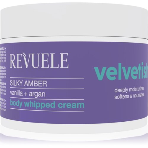 Revuele Velvetish Silky Amber Body Whipped Cream vlažilna krema za telo Vanilla + Argan 300 ml Cene
