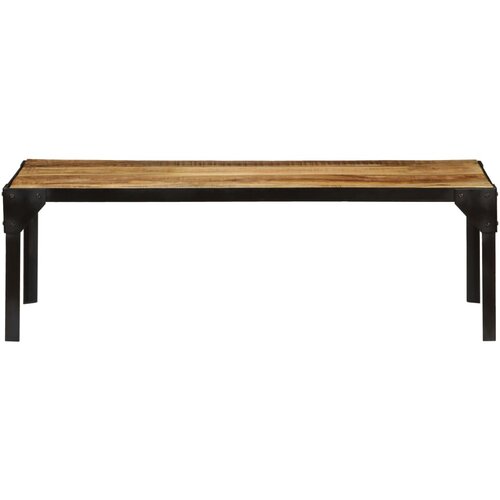 Maison Chic Klubska mizica - kavna mizica - Nizka mizica trden robusten mangov les in jeklo 110 cm, (21752816) Slike
