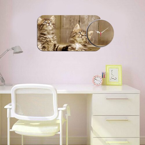 Wallity zidni sat YMS-79, 68x32 cm, 2 dela Cene