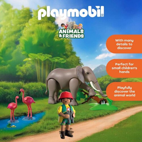 Playmobil Animals&amp;amp;Friends Slon i čuvar Slike