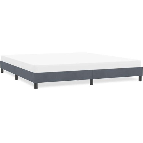 VidaXL Okvir kreveta bez madraca tamno sivi 180x210 cm bar&amp;scaron;un Slike