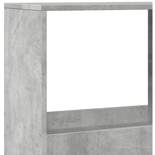  Regal za knjige boja betona 100x33x175 cm konstruirano drvo Slike