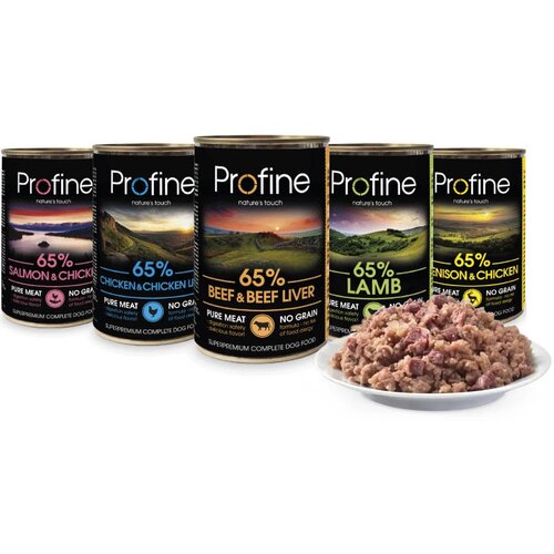 Buddy profine konzerva za pse 65% - Beef with liver 400g Slike