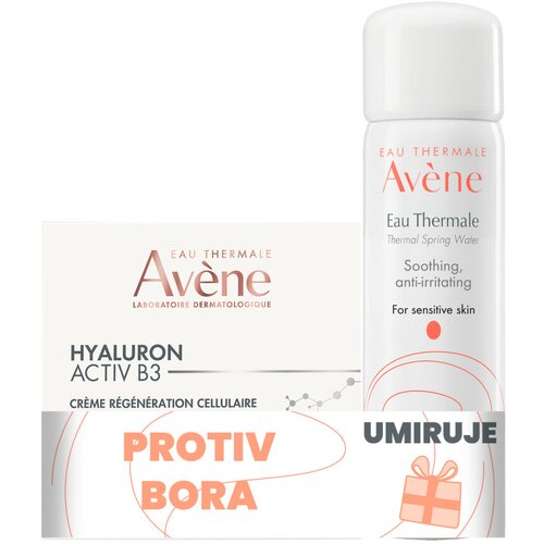 Avene Hyaluron Activ B3 Krema, 50 ml + Termalna voda, 50 ml GRATIS Cene