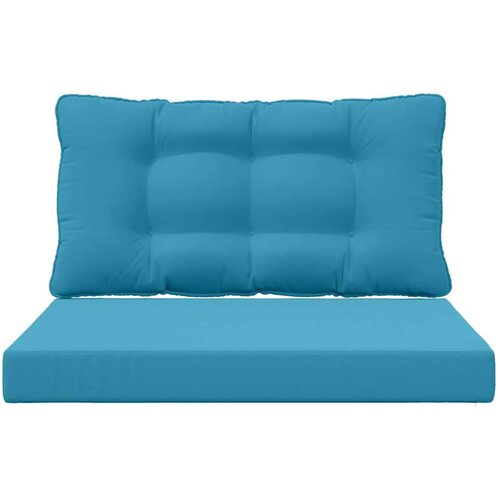  Jastuk za vanjsku sofU 2 pcs Kraljevsko plava Poliester - Kraljevski plava 80 x 80 cm 1x sjedalo +1x naslon (2D s bartagom) Slike