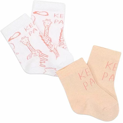 Kenzo Kids Otroške nogavice 2-pack roza barva