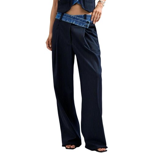 Desigual Hlače PANT_LAILA 26WWPW05 Modra Cene