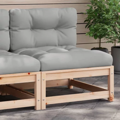  sofa bez naslona za ruke s jastucima masivna borovina