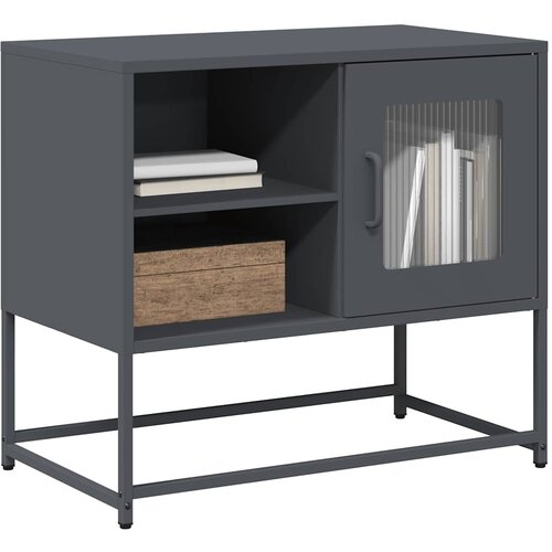 vidaXL TV omarica antracit 68x39x60,5 cm jeklo Cene
