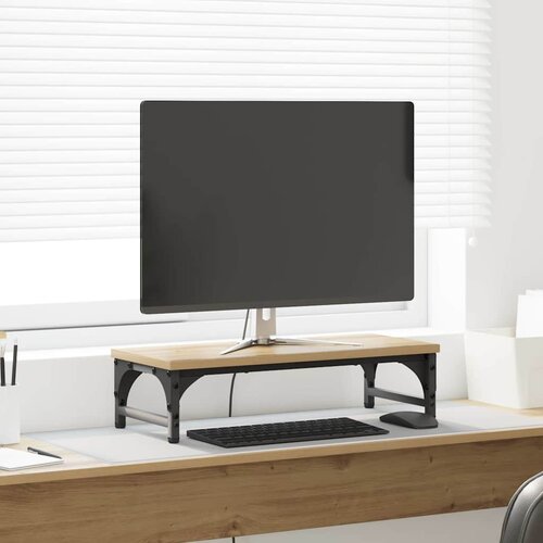 vidaXL Stalak za Monitor Umjetnički hrast 55 x 23 x 14 cm Cijene