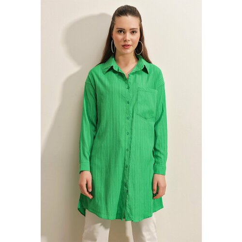 Bigdart Shirt - Green - Regular fit Cene