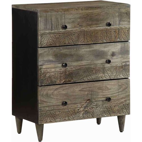  Komoda svijetlo siva 60x33 5x75 cm Puno drvo Mango Cene