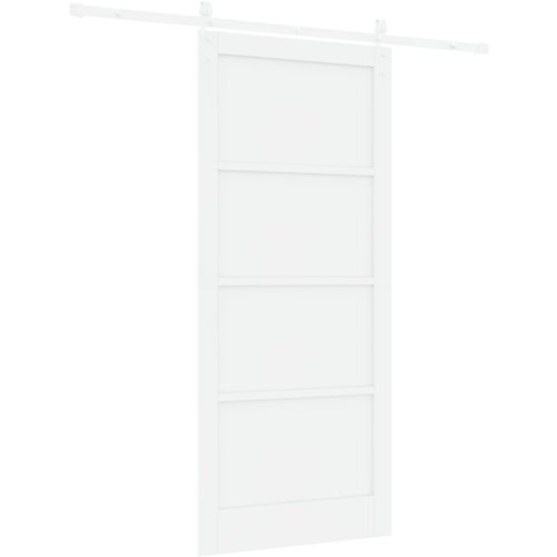 vidaXL drsna vrata z opremo bela 93x211 cm masivni bor Cene