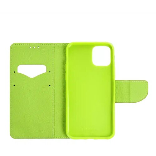 FANCY Ovitek Fancy Book za MOTOROLA MOTO G14 mornarsko moder / limeta Slike