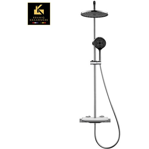 Kranig Kraanwerk Ekskluzivna pipa za prho | nadometna tu&amp;scaron; garnitura | Prelomno oblikovanje | Elvira | Gunmetal Grey | Bela | Zlato | Chrome, (21732325) Slike