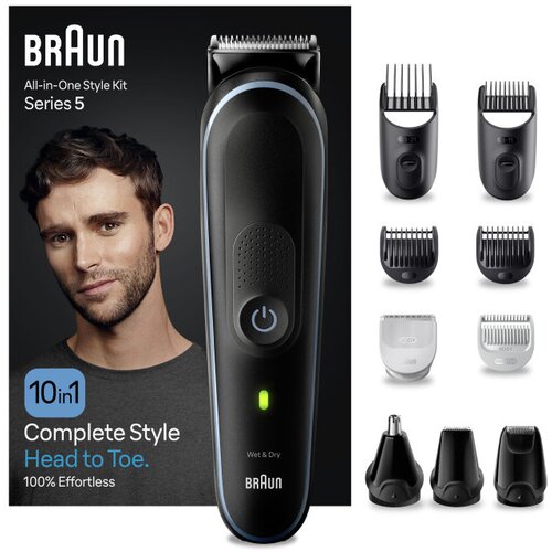 Braun series 5 5445 all-in-one style kit 10u1 za ure&amp;Auml;ivanje brade, kose i tijela Slike