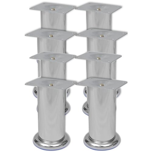 vidaXL Okrogle noge za kavč 8 kosov krom 120 mm Cene
