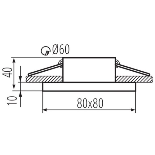 Kanlux 33121 - Ugradno plafonsko svetlo za kupatilo FLINI 10W IP44, belo Slike