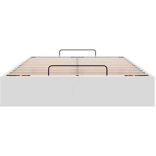VidaXL Okvir kreveta bez madraca bijeli 120x200 cm od umjetne kože Slike