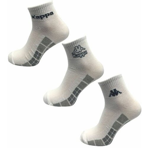 Kappa muške čarape logo bruce bele - 3 para Slike