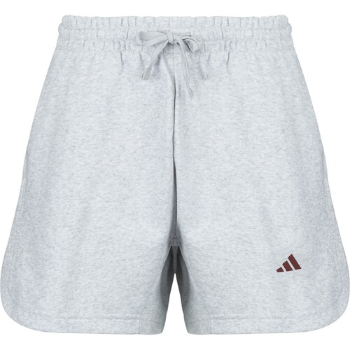 Adidas 3 Stripes Studio Fleece Loose Shorts Siva Cijene