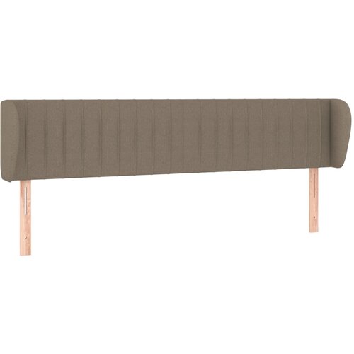 Maison Chic posteljno vzglavje - vzglavna omarica - nočna omarica z ušesi taupe 163x23x78/88 cm blago, (21711241) Cene