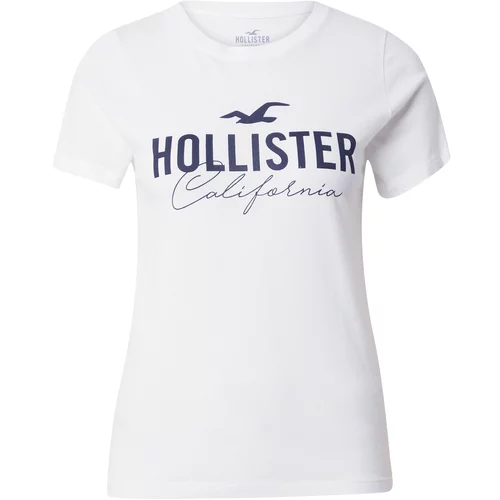 Hollister Majica marine / bela