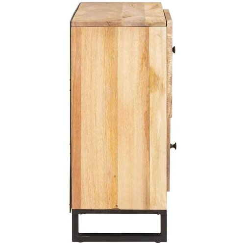  Kreveta s pohranom Smeđa 80 x 33 5 x 75 cm Čvrsto drvo manga Slike
