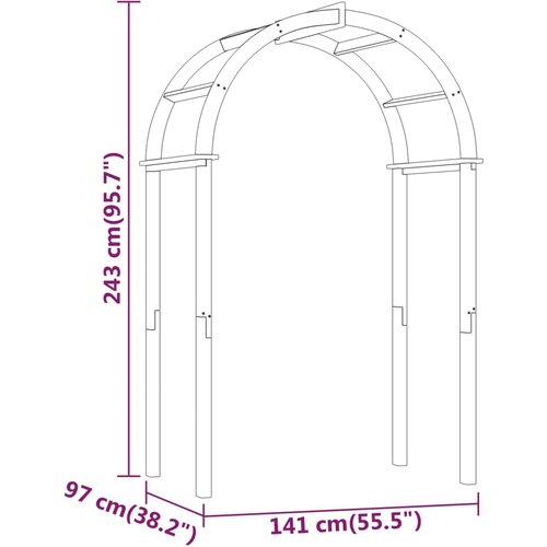  od impregnirane masivne borovine 141 x 97 x 243 cm Slike