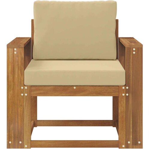  Set vanjskih sofa Čvrsto drvo akacije i poliester Slike