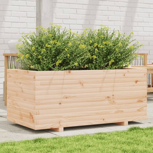 VidaXL Vrtna sadilica 110x60x49 5 cm od masivne borovine Slike
