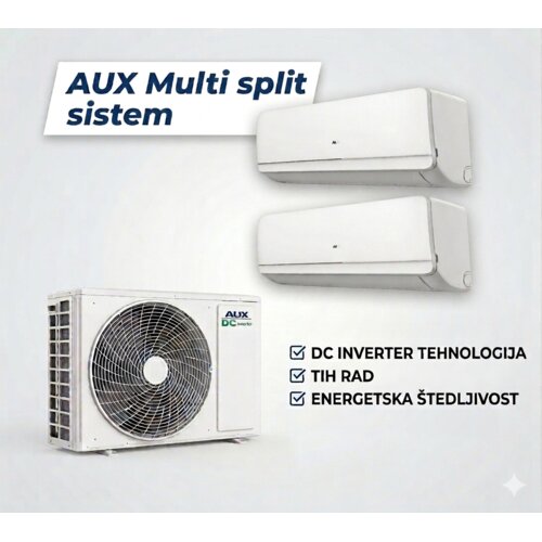 Aux multi split 18000 btu sa dve zidne jedinice 9k Cene