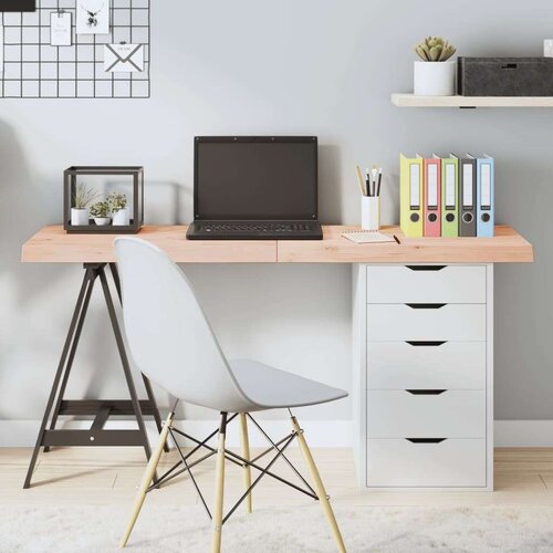 Stolna ploča 140x50x(2-6) cm od netretirane masivne hrastovine Slike