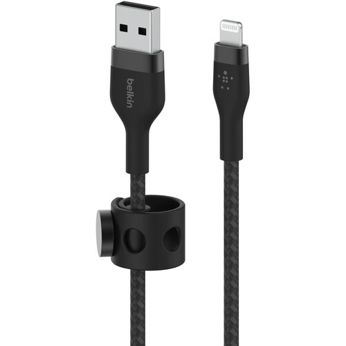 Belkin flex lightning/usb-a 2m mfi cert., black CAA010bt2MBK Slike