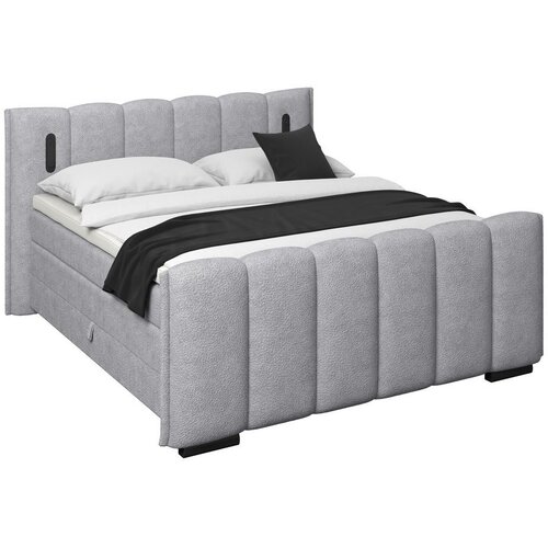Premium Living Postelja Boxspring Elysia, Svetlo Siva, 180x200 Cene
