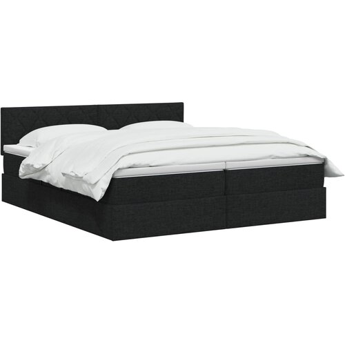  Krevet s od storage s uzglavljem 2 kom. Crna Lažna koža 200 x 200 cm Slike