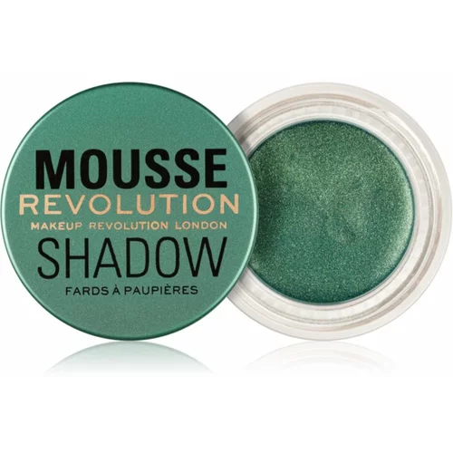 Makeup Revolution Mousse sjenilo za oči nijansa Emerald Green 4 g