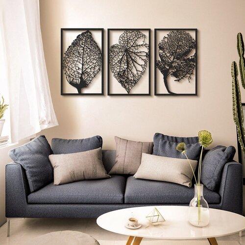 Wallity autumn - APT167MS black decorative metal wall accessory Cene