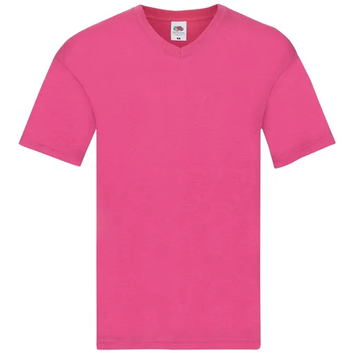 Fruit Of The Loom Pink T-shirt Original V-neck